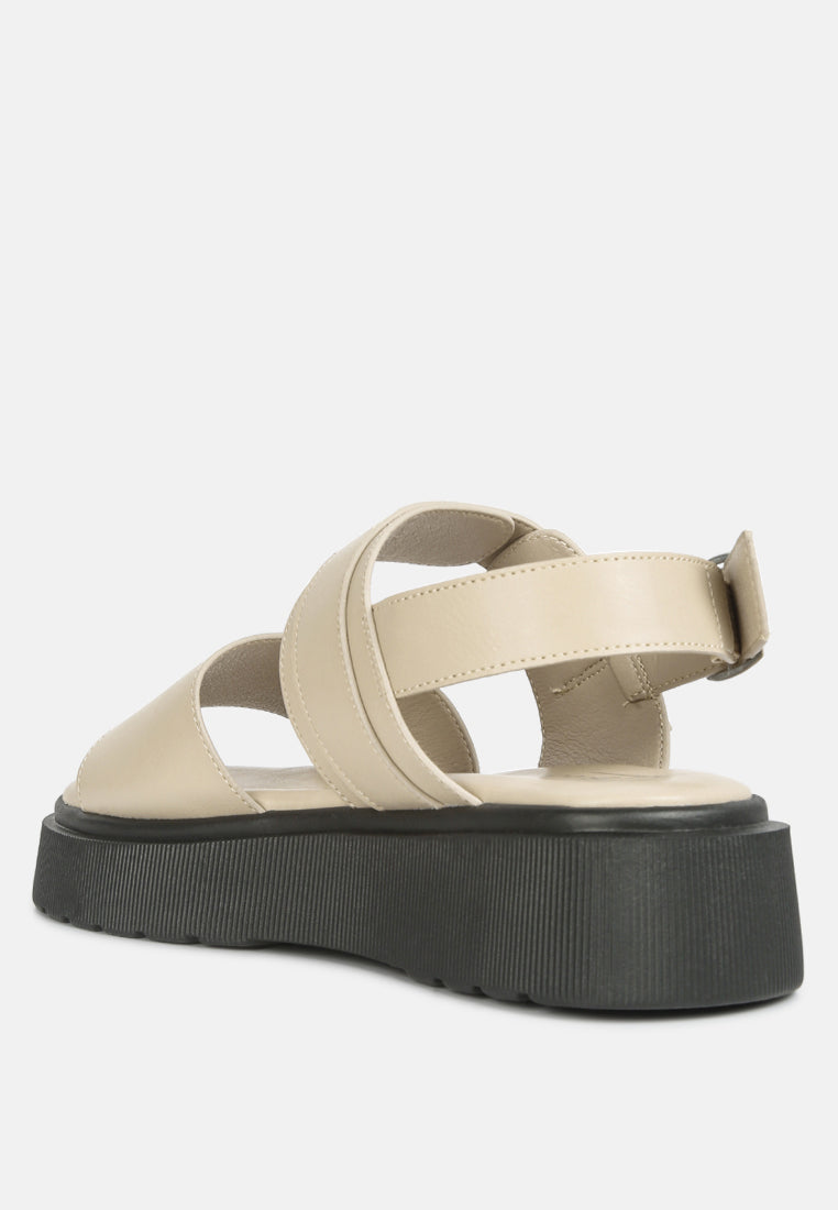 Gladen Pin Buckle Platform Sandals - Tigbul's Variety Fashion Shop