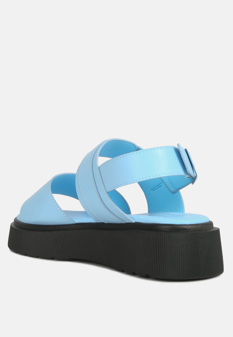 Gladen Pin Buckle Platform Sandals - Tigbul's Variety Fashion Shop