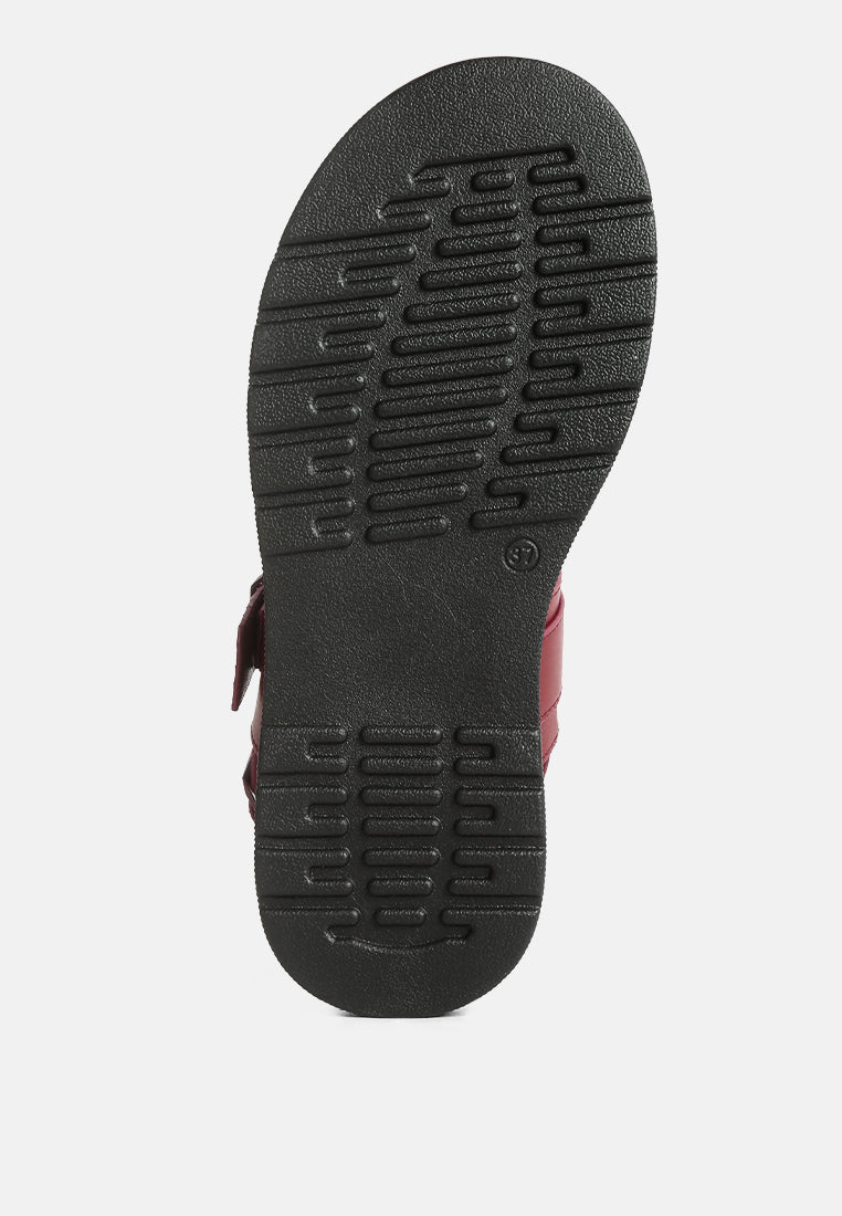 Gladen Pin Buckle Platform Sandals - Tigbul's Variety Fashion Shop