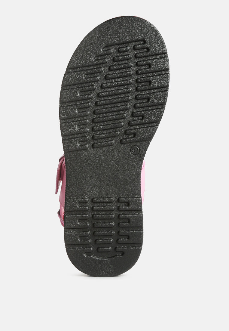 Gladen Pin Buckle Platform Sandals - Tigbul's Variety Fashion Shop
