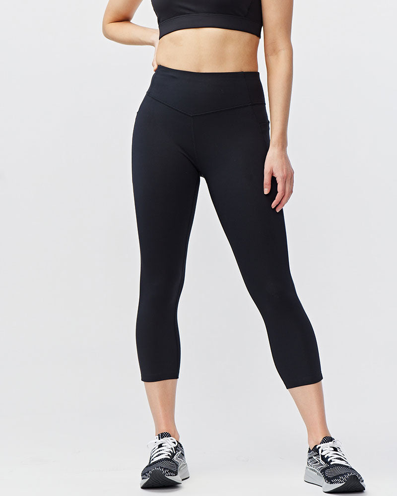 Go Again Women's Cropped Leggings Length 21" - Tigbul's Variety Fashion Shop