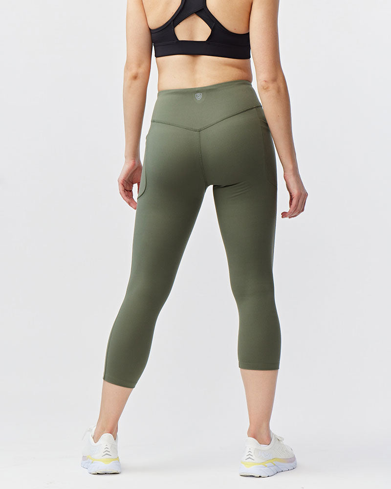 Go Again Women's Cropped Leggings Length 21" - Tigbul's Variety Fashion Shop
