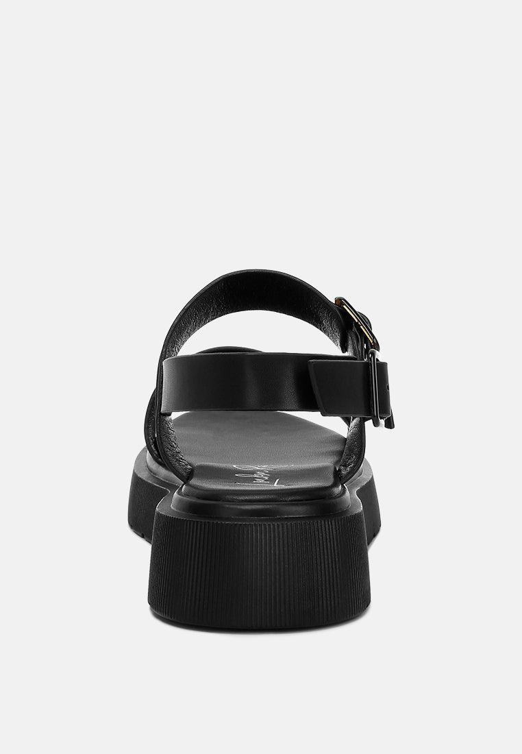 Gladen Pin Buckle Platform Sandals
