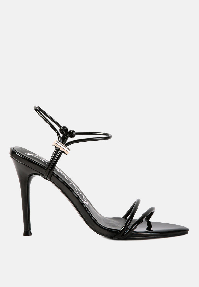 High Porch Drawstring Band Stiletto Sandals - Tigbul's Variety Fashion Shop