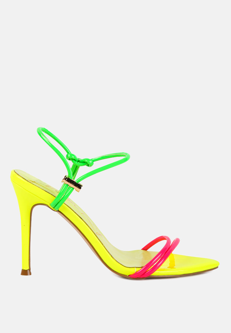High Porch Drawstring Band Stiletto Sandals - Tigbul's Variety Fashion Shop