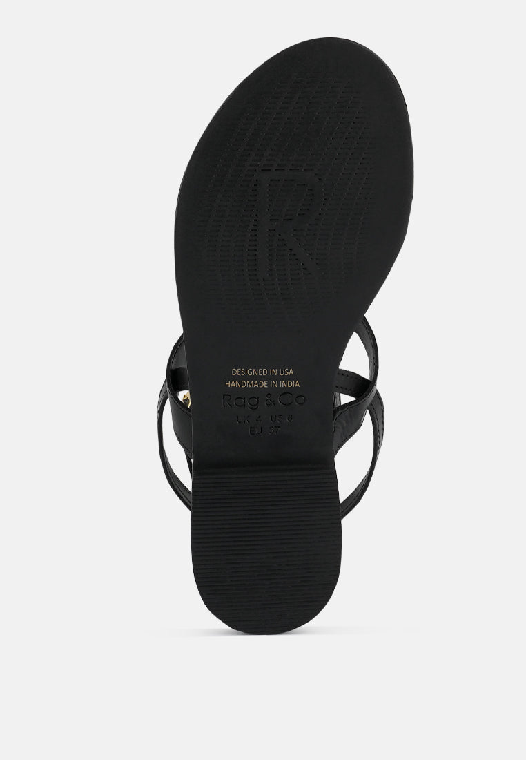 Irene Flat Thong Sandals - Tigbul's Variety Fashion Shop