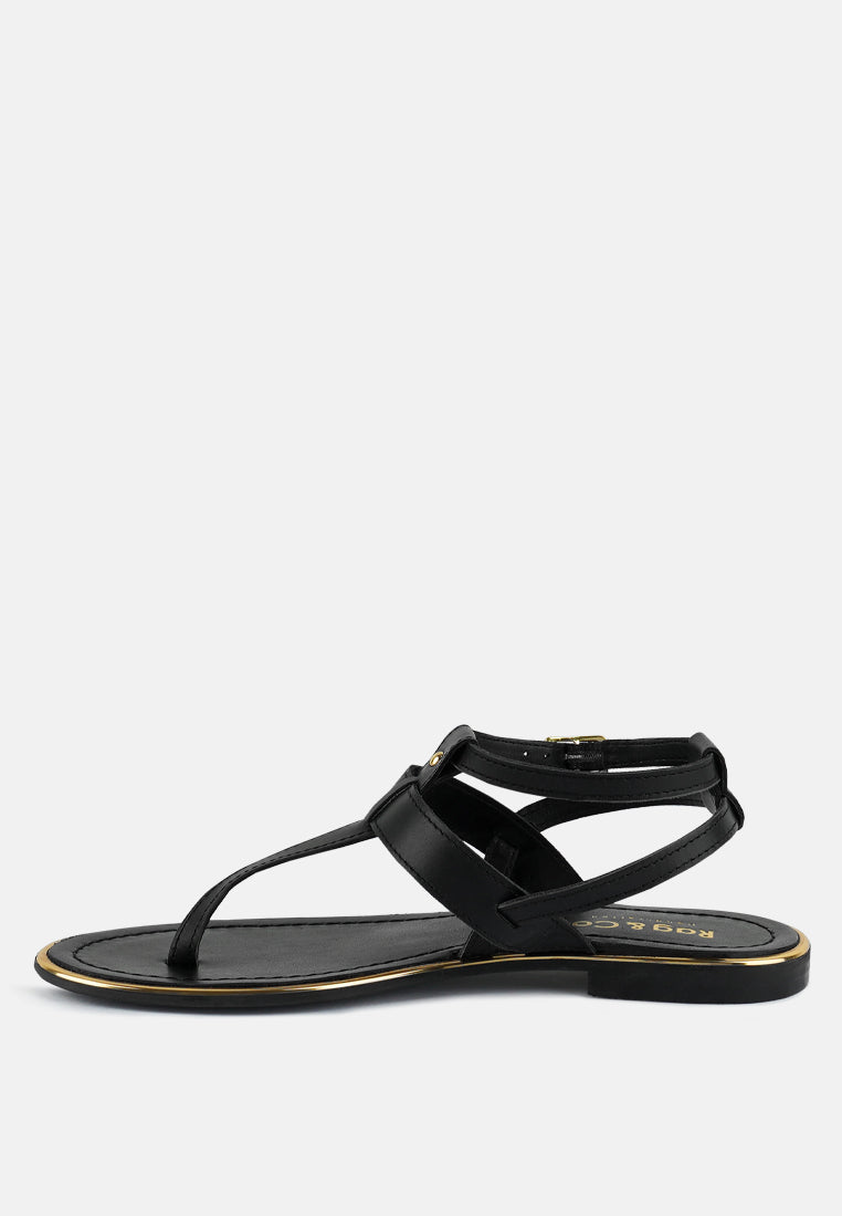 Irene Flat Thong Sandals - Tigbul's Variety Fashion Shop