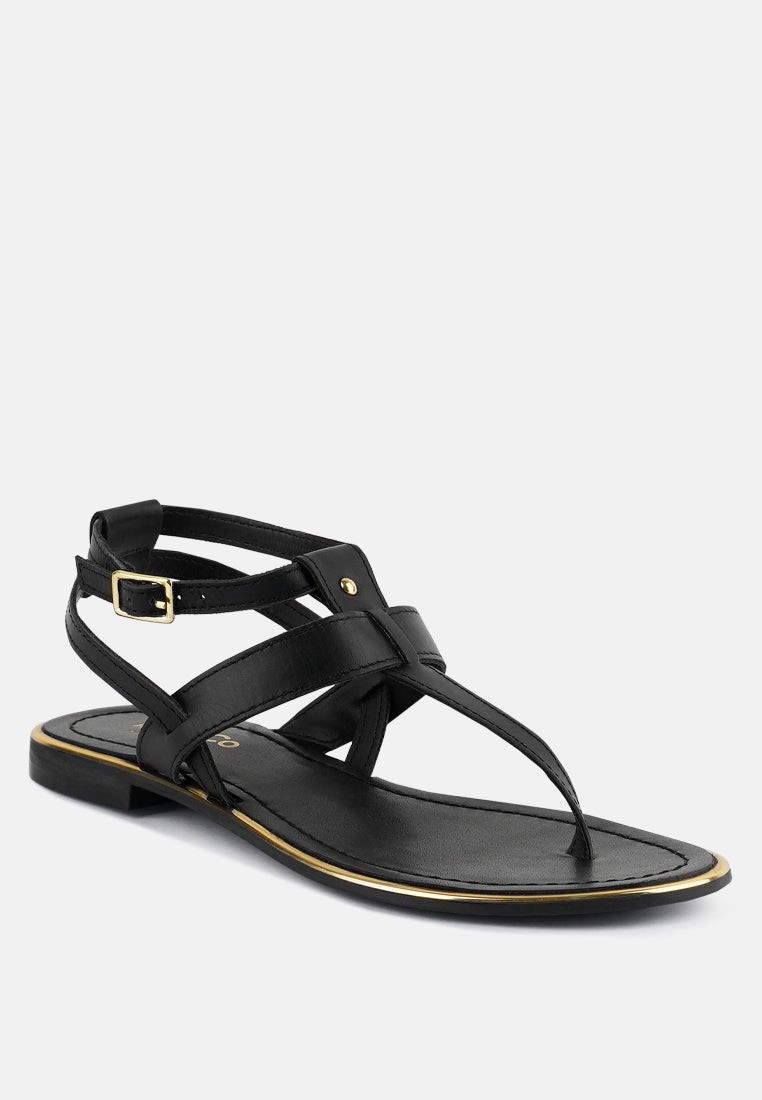 Irene Flat Thong Sandals - Tigbul's Variety Fashion Shop