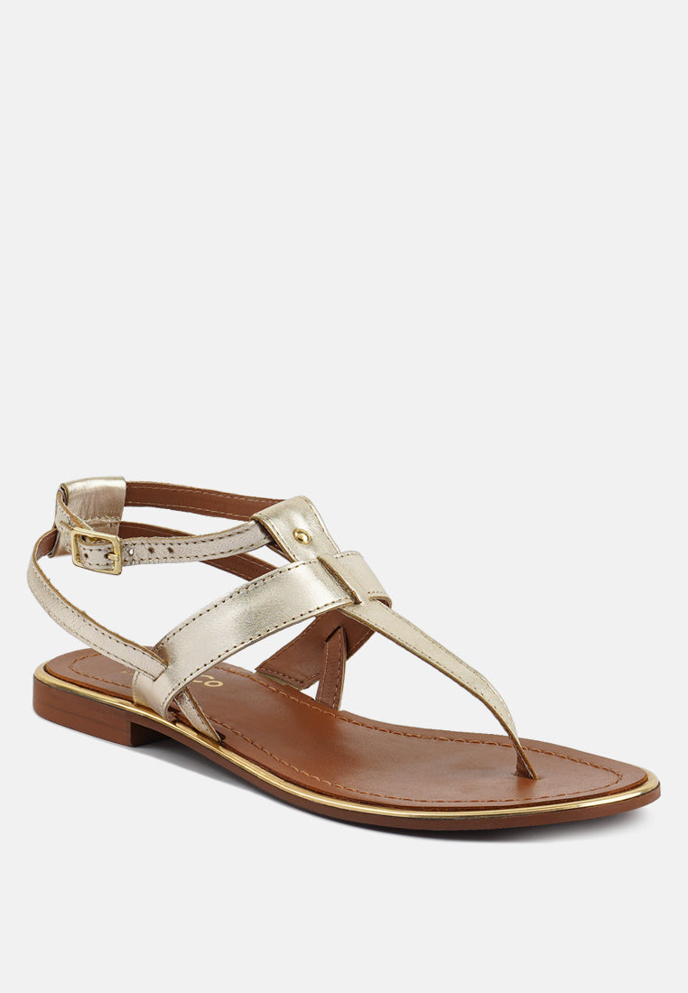 Irene Flat Thong Sandals - Tigbul's Variety Fashion Shop