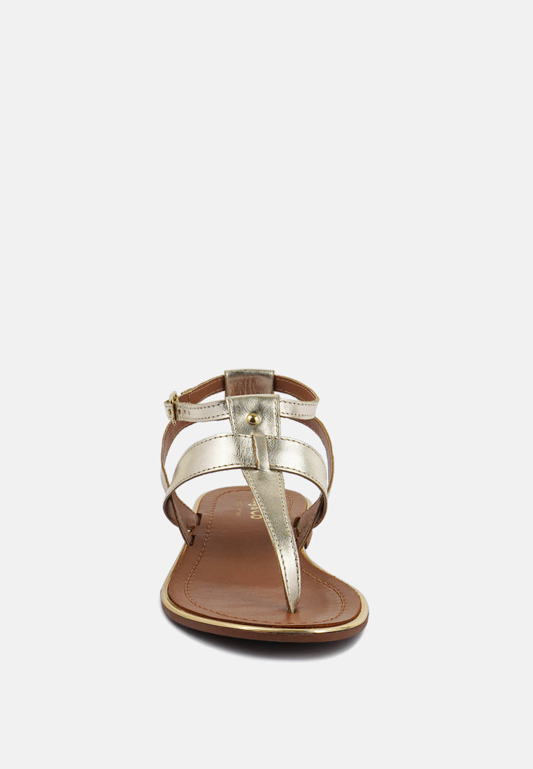 Irene Flat Thong Sandals - Tigbul's Variety Fashion Shop