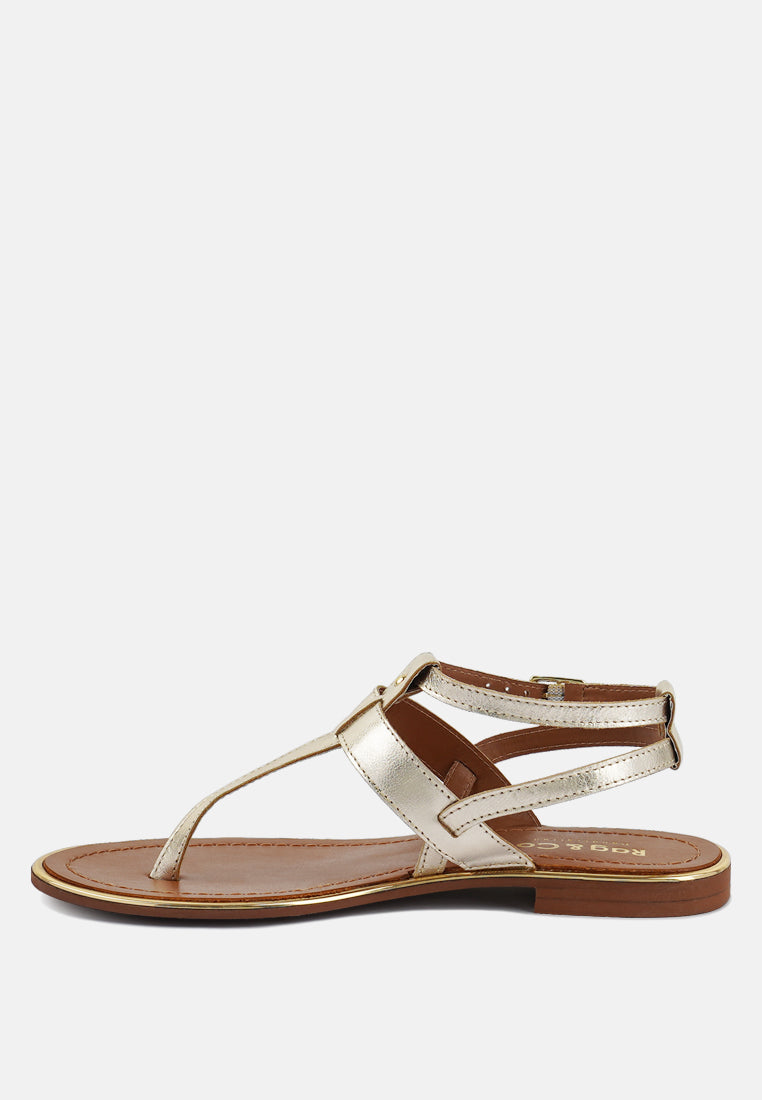 Irene Flat Thong Sandals - Tigbul's Variety Fashion Shop