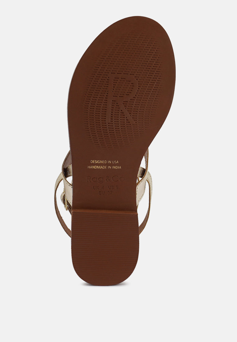 Irene Flat Thong Sandals - Tigbul's Variety Fashion Shop