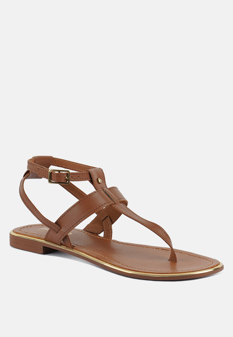 Irene Flat Thong Sandals - Tigbul's Variety Fashion Shop