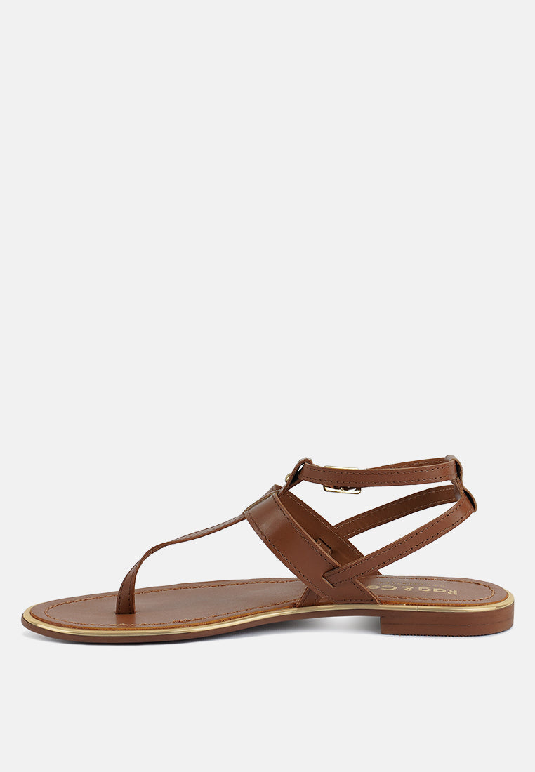 Irene Flat Thong Sandals - Tigbul's Variety Fashion Shop