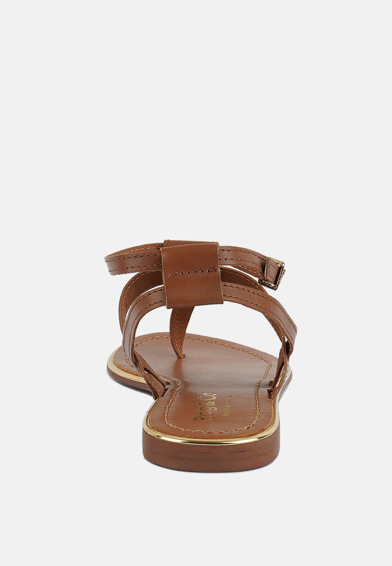 Irene Flat Thong Sandals - Tigbul's Variety Fashion Shop