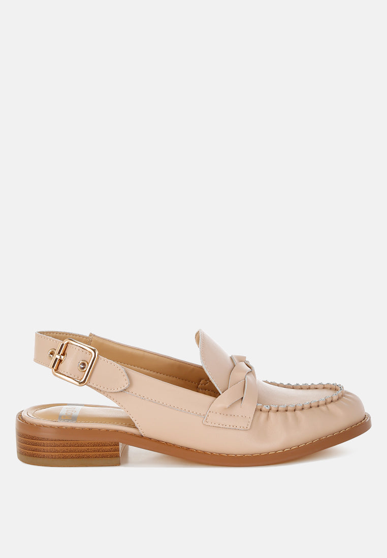 Jemykin Genuine Leather Loafer Sandals - Tigbul's Variety Fashion Shop