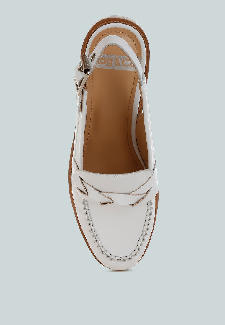 Jemykin Genuine Leather Loafer Sandals - Tigbul's Variety Fashion Shop