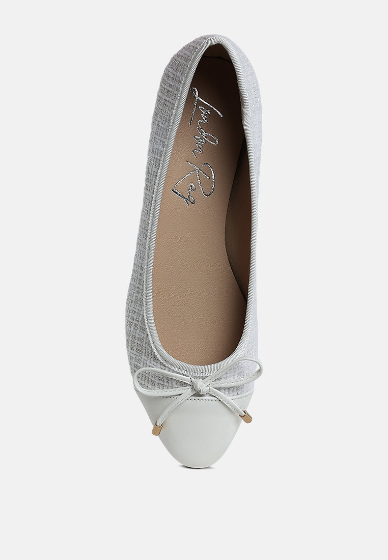 Junpey Plaid Tweed Ballet Flats - Tigbul's Variety Fashion Shop