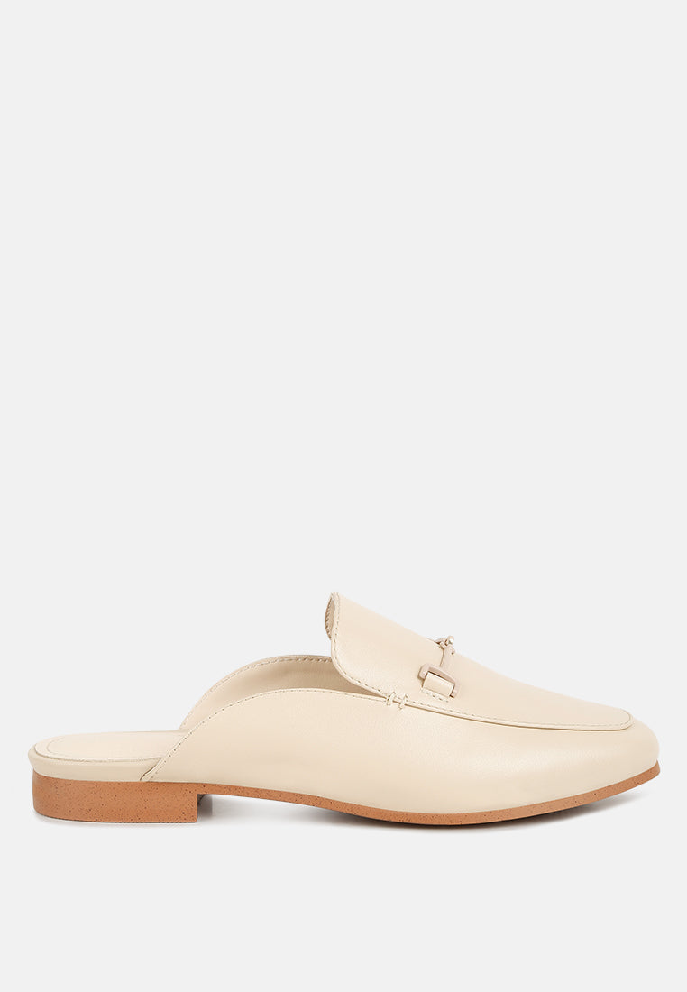 Kristy Horsebit Embellished Mules - Tigbul's Variety Fashion Shop