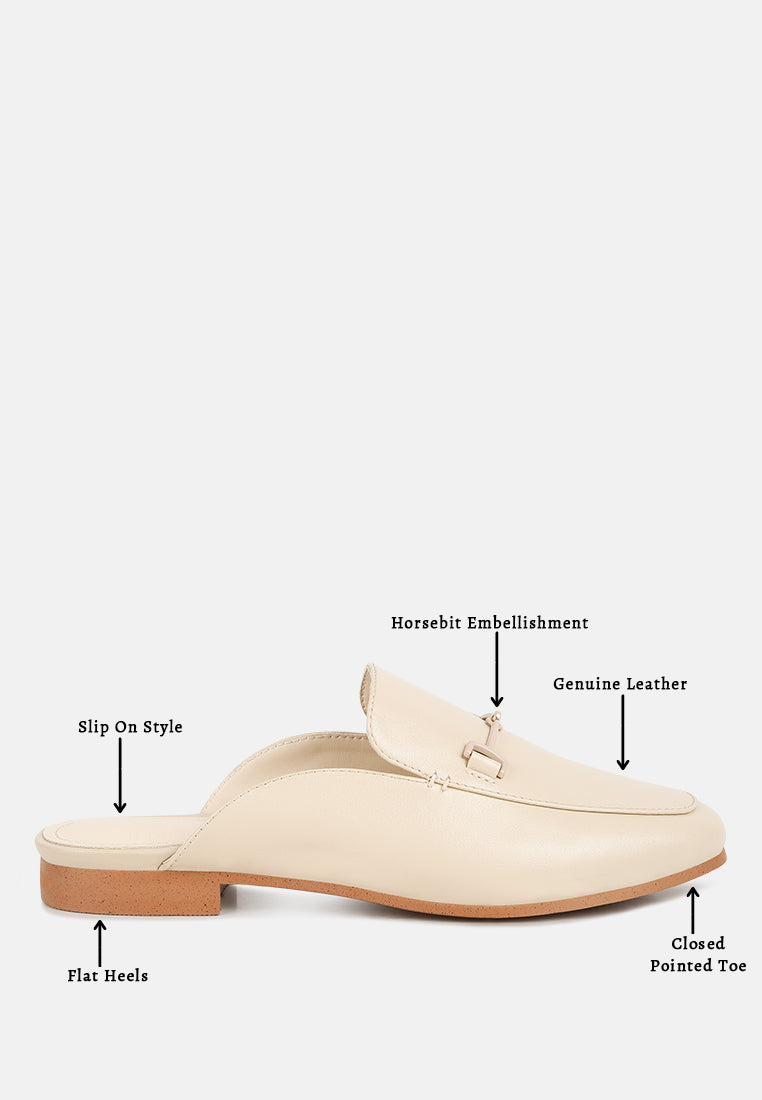Kristy Horsebit Embellished Mules - Tigbul's Variety Fashion Shop