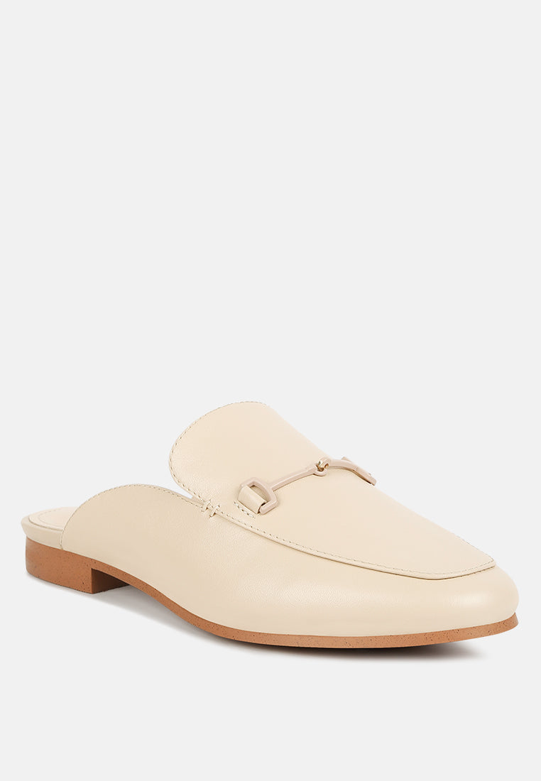 Kristy Horsebit Embellished Mules - Tigbul's Variety Fashion Shop