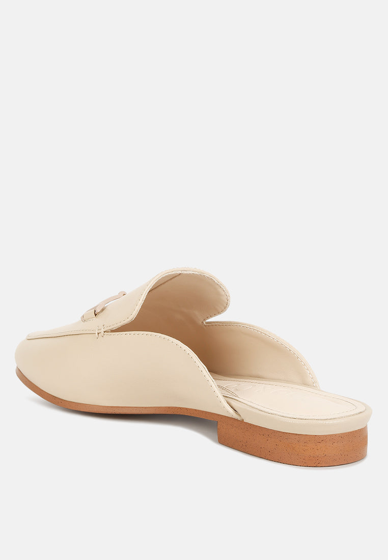 Kristy Horsebit Embellished Mules - Tigbul's Variety Fashion Shop