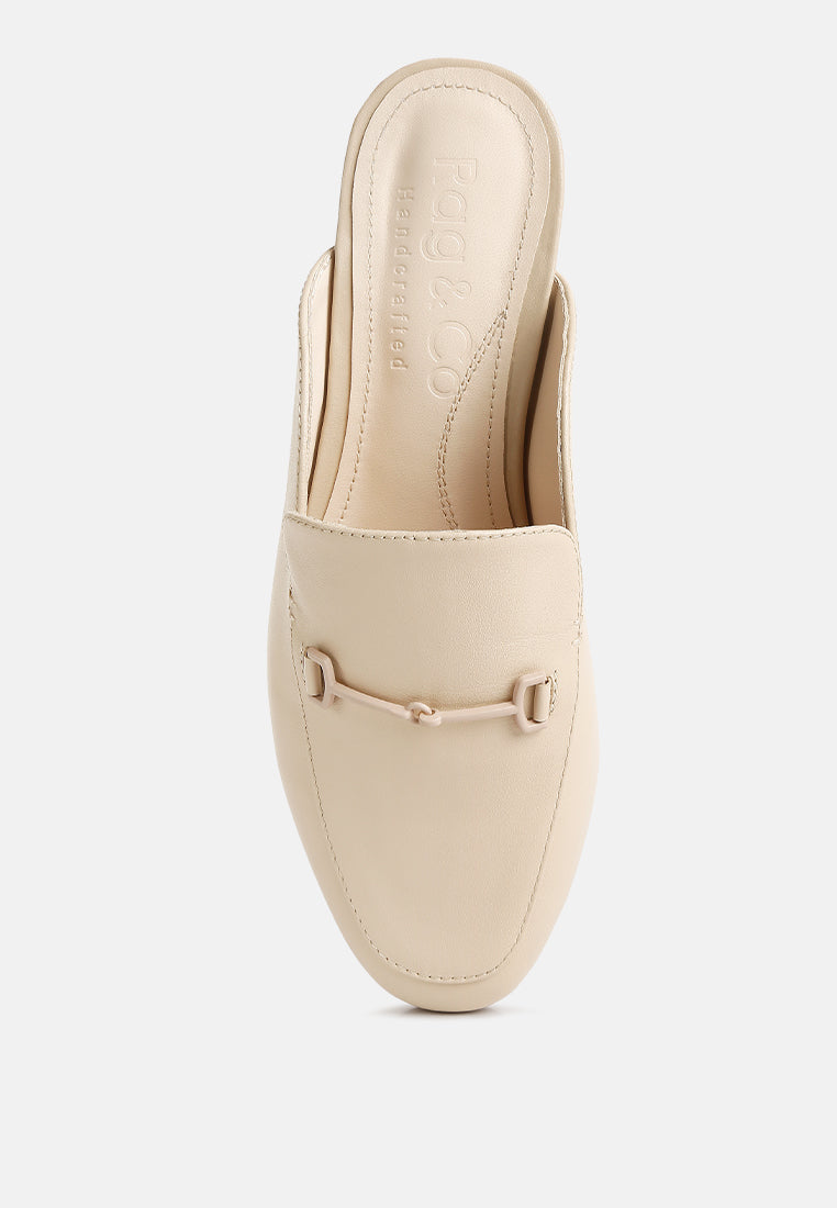 Kristy Horsebit Embellished Mules - Tigbul's Variety Fashion Shop