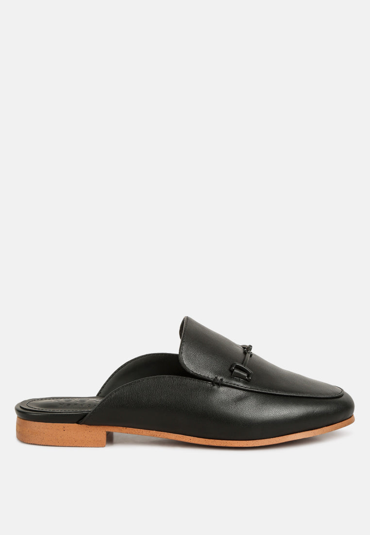 Kristy Horsebit Embellished Mules - Tigbul's Variety Fashion Shop