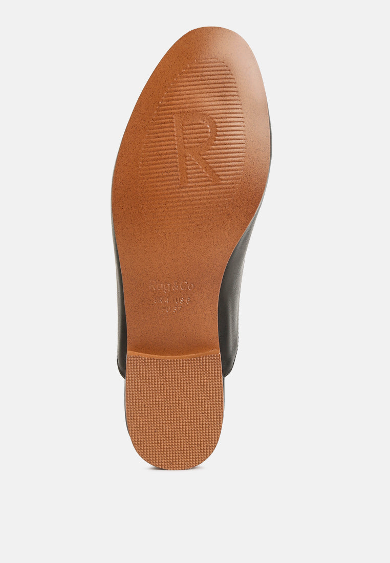Kristy Horsebit Embellished Mules - Tigbul's Variety Fashion Shop