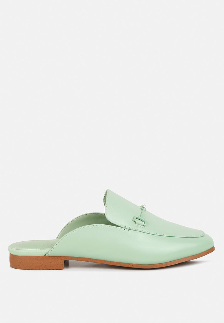 Kristy Horsebit Embellished Mules - Tigbul's Variety Fashion Shop