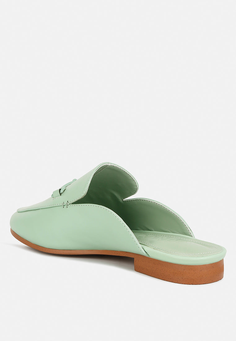 Kristy Horsebit Embellished Mules - Tigbul's Variety Fashion Shop