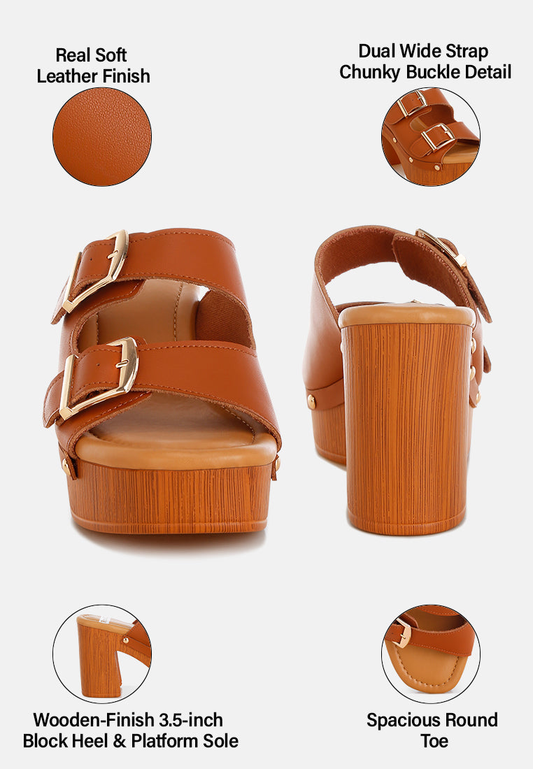 Kenna Dual Buckle Strap Sandals - Tigbul's Variety Fashion Shop