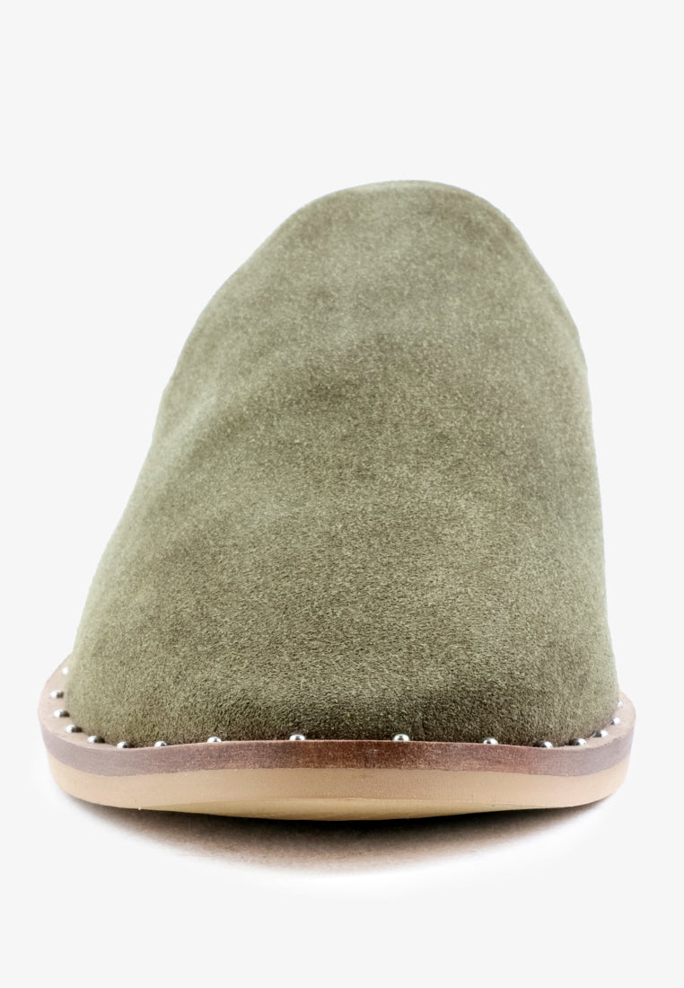 Lia Handcrafted Canvas Mules - Tigbul's Variety Fashion Shop