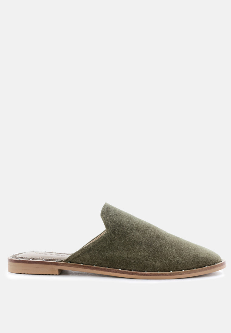 Lia Handcrafted Canvas Mules - Tigbul's Variety Fashion Shop