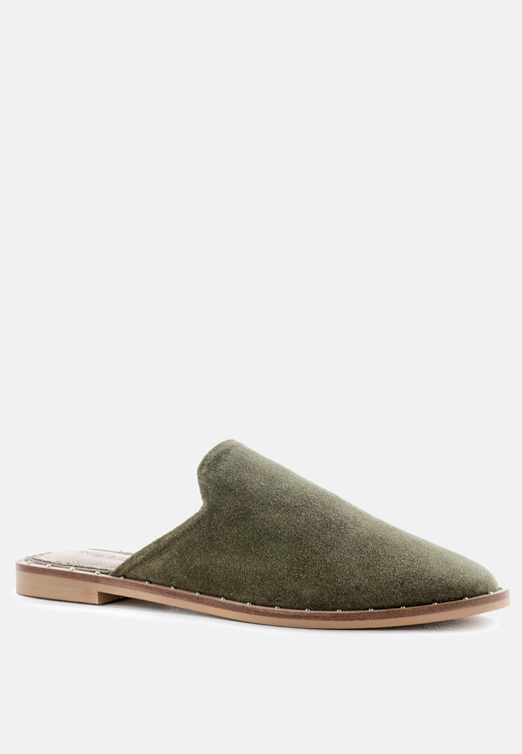 Lia Handcrafted Canvas Mules - Tigbul's Variety Fashion Shop