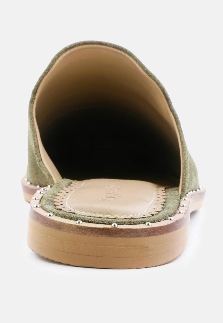Lia Handcrafted Canvas Mules - Tigbul's Variety Fashion Shop