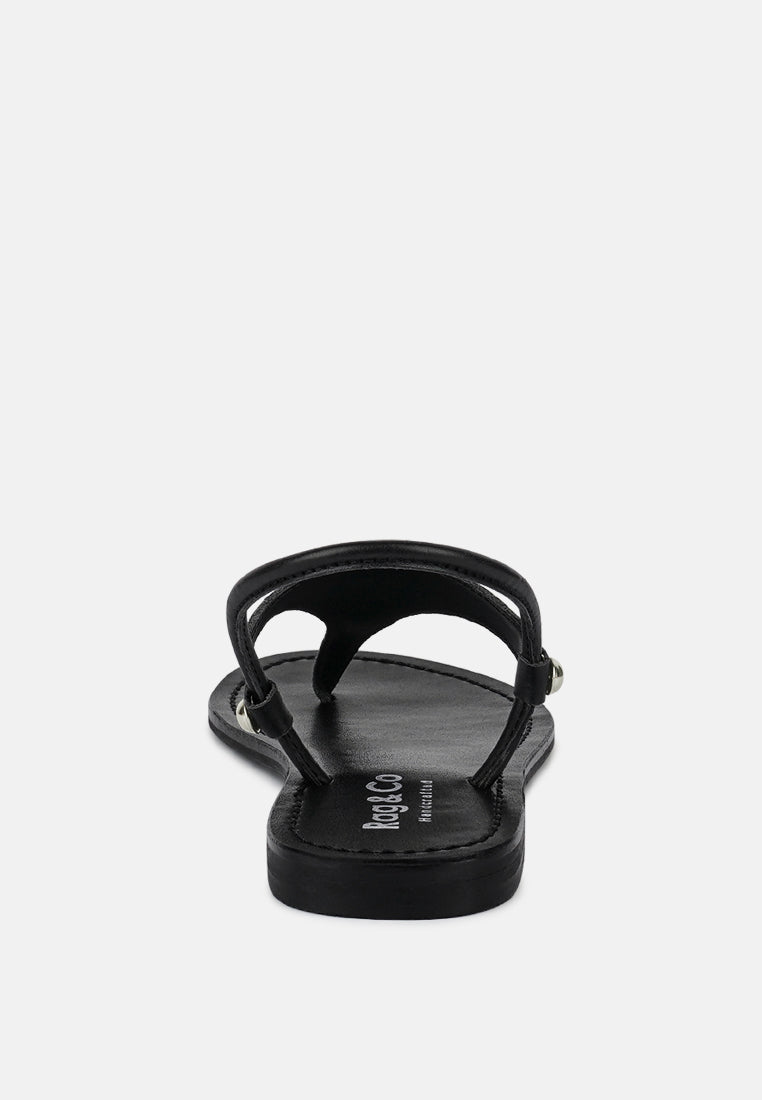 Madeline Flat Thong Sandals - Tigbul's Variety Fashion Shop
