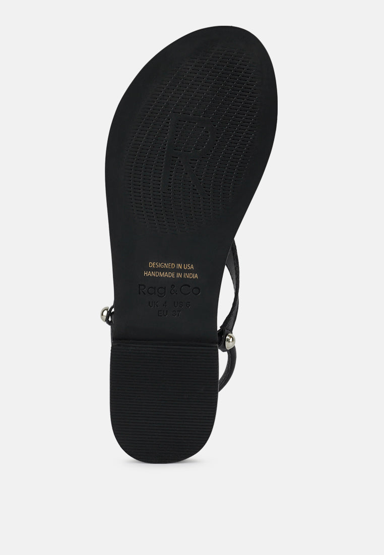 Madeline Flat Thong Sandals - Tigbul's Variety Fashion Shop