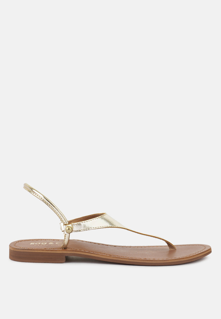 Madeline Flat Thong Sandals - Tigbul's Variety Fashion Shop