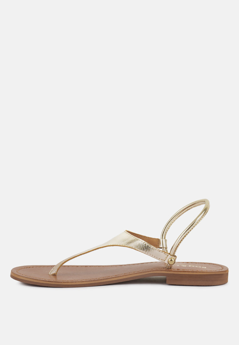 Madeline Flat Thong Sandals - Tigbul's Variety Fashion Shop