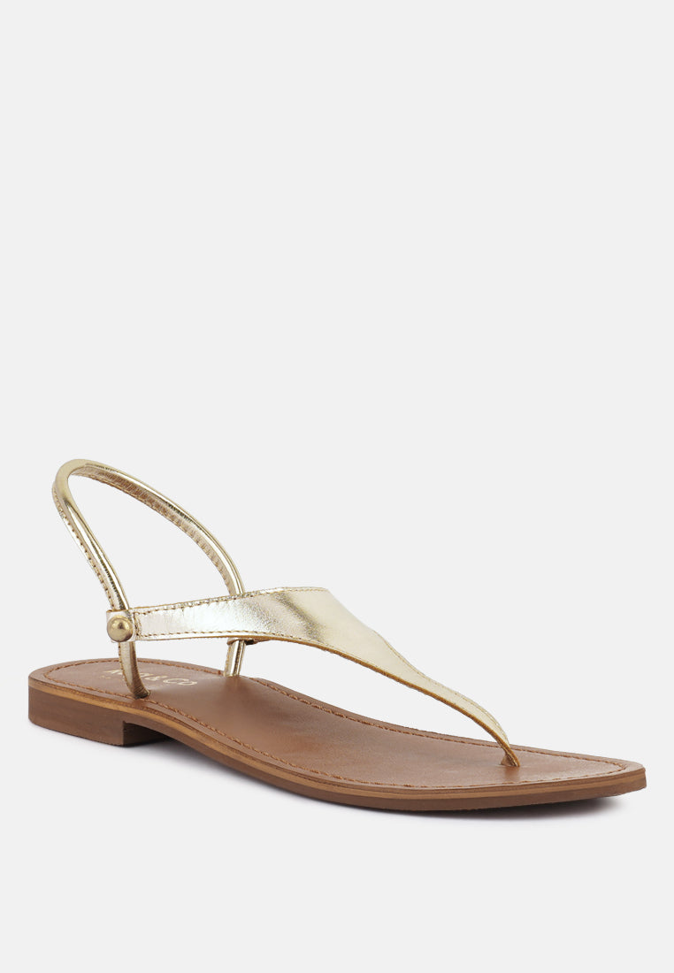 Madeline Flat Thong Sandals - Tigbul's Variety Fashion Shop