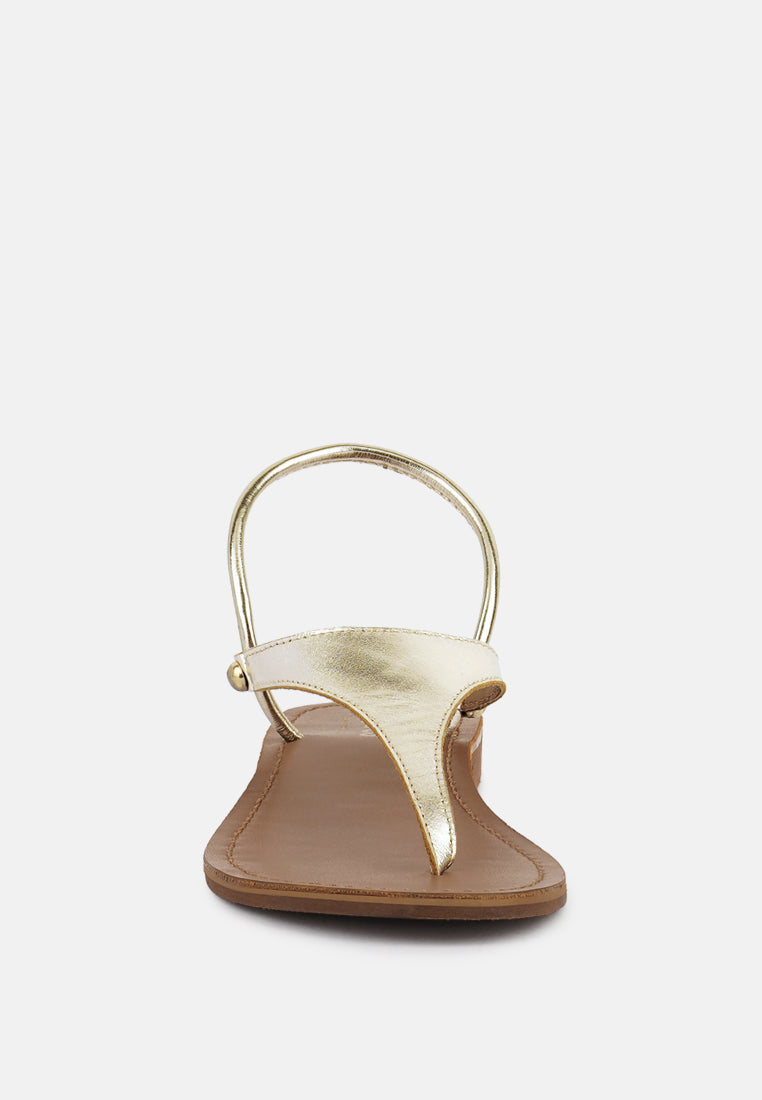 Madeline Flat Thong Sandals - Tigbul's Variety Fashion Shop