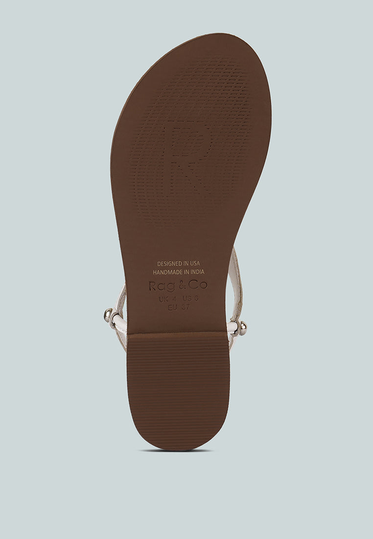 Madeline Flat Thong Sandals - Tigbul's Variety Fashion Shop