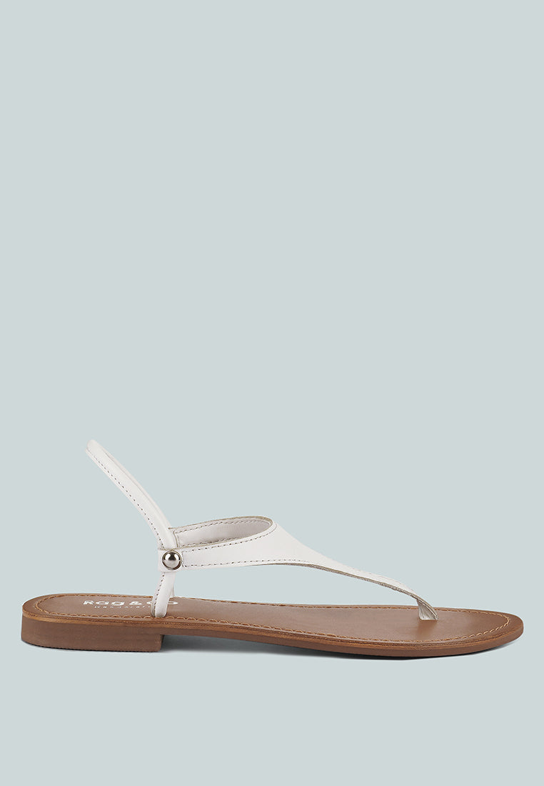 Madeline Flat Thong Sandals - Tigbul's Variety Fashion Shop
