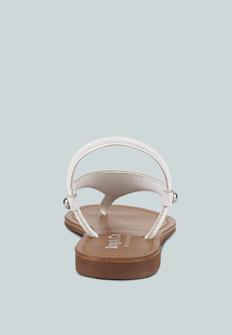 Madeline Flat Thong Sandals - Tigbul's Variety Fashion Shop