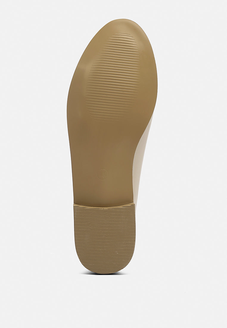 Meanbabe Semicasual Stud Detail Patent Loafers - Tigbul's Variety Fashion Shop