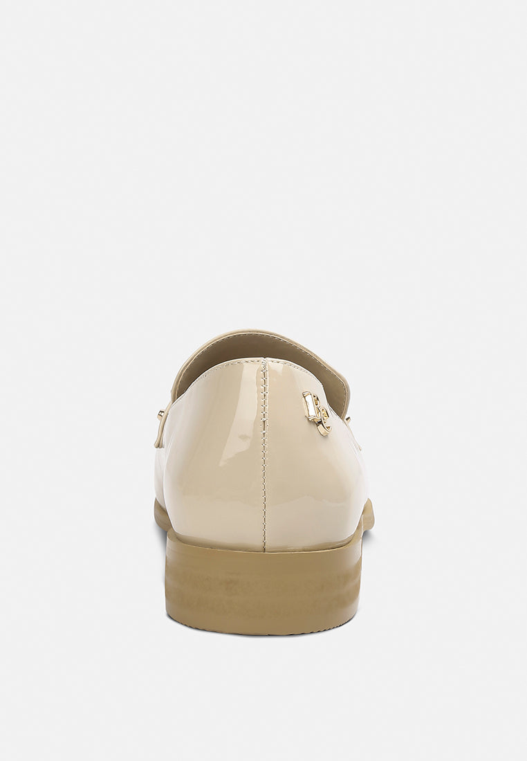 Meanbabe Semicasual Stud Detail Patent Loafers - Tigbul's Variety Fashion Shop