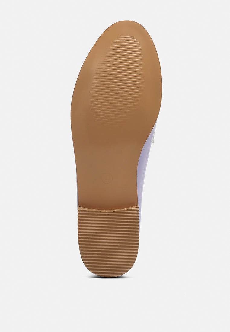 Meanbabe Semicasual Stud Detail Patent Loafers - Tigbul's Variety Fashion Shop