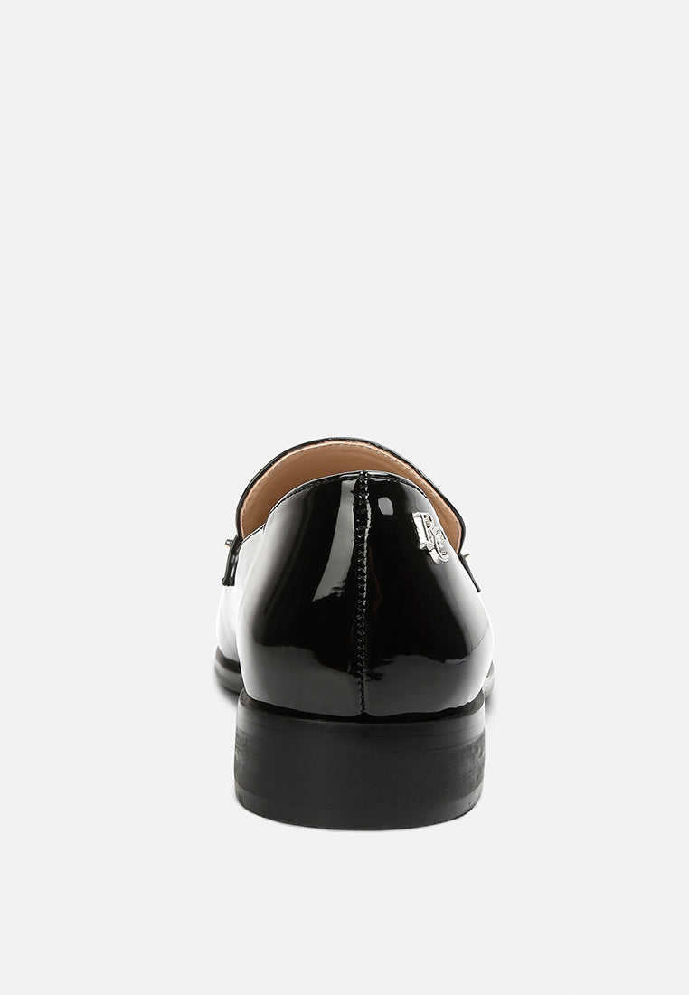 Meanbabe Semicasual Stud Detail Patent Loafers - Tigbul's Variety Fashion Shop