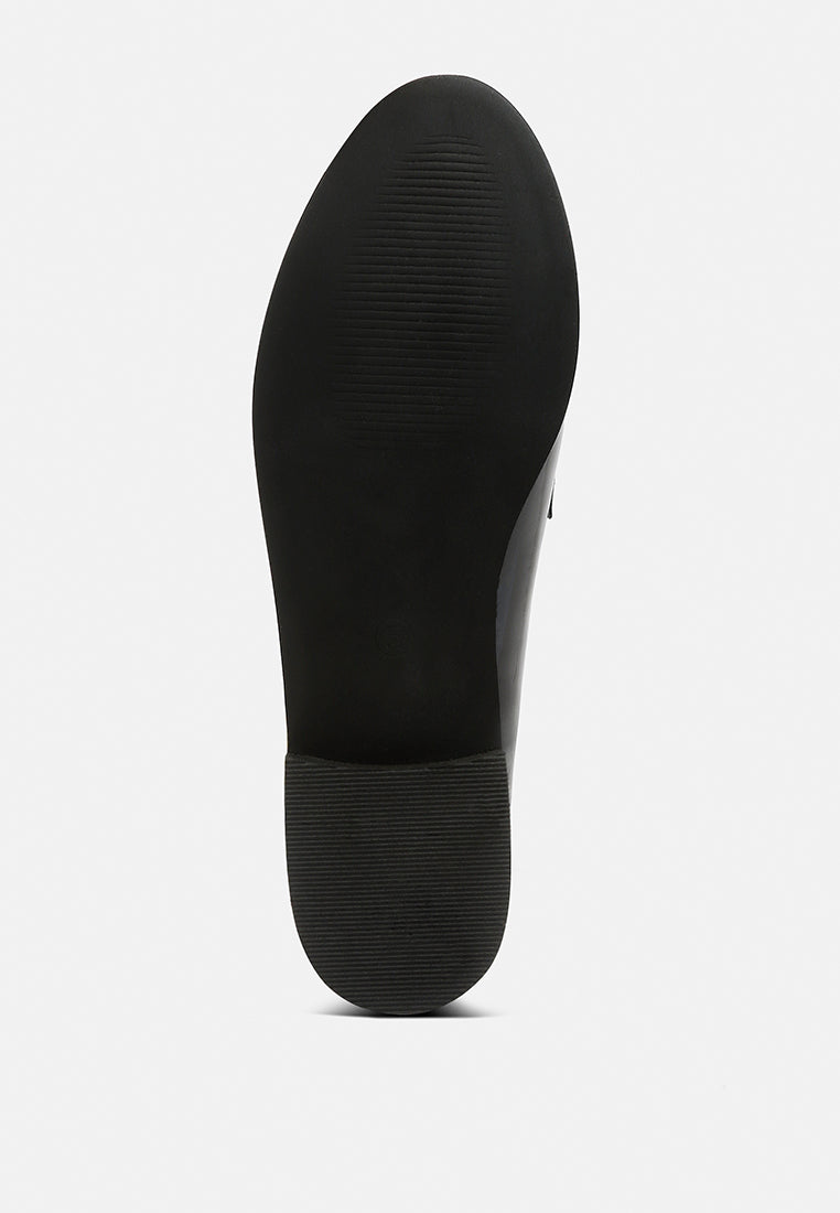 Meanbabe Semicasual Stud Detail Patent Loafers - Tigbul's Variety Fashion Shop